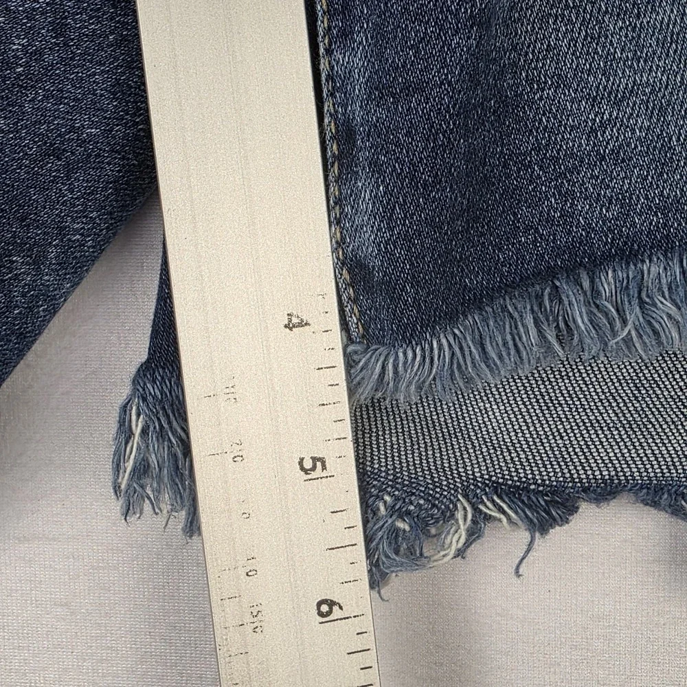 KanCan Shorts‎ Womens Size 18 High Rise Distressed Blue Denim Bottoms New
